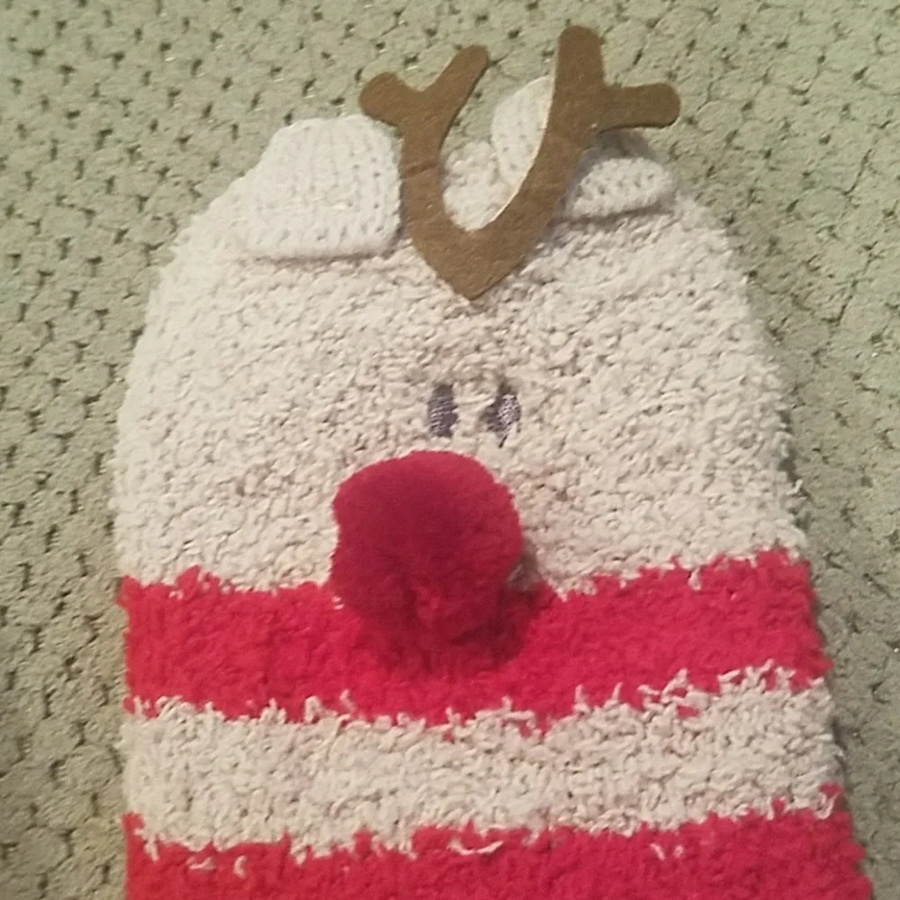 ❤️10/$20 New cute warm cozy reindeer socks Christmas